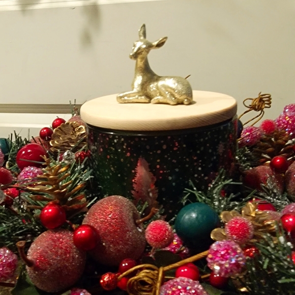 Host Pick Winter Christmas Woodsy Centerpiece Candle Deer Wedding Anniversary - Picture 2 of 7